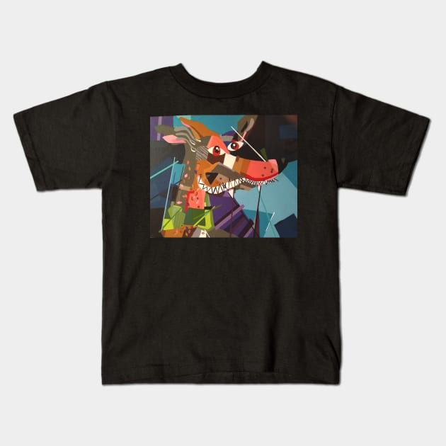 Cerebus Kids T-Shirt by Tri-Y